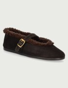 Posa balerini din piele întoarsă St. Moritz Ballet Flats
