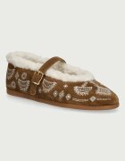 Posa balerini din piele întoarsă St. Moritz Ballet Flats Bohemian