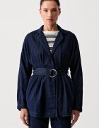 Rag&Bone sacou cu un singur rând de nasturi pentru femei din denim Mandi