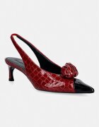 Rotate pantofi cu toc stiletto din piele