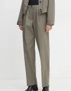 Samsoe Samsoe pantaloni din lână SATOVE