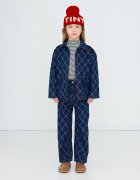 Tinycottons blugi straight pentru copii DIAMOND PATTERN FRINGE DENIM PANT