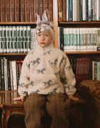 Tinycottons hanorac cu glugă pentru copii HORSES SHERPA SWEATSHIRT
