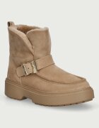 Tommy Hilfiger botine pentru femei din piele întoarsă TH BUCKLE SHEARLING SNOW BOOT