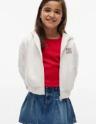 Tommy Hilfiger hanorac cu fermoar și glugă pentru copii cu bumbac