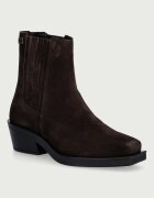 Tommy Jeans ghete scurte pentru femei din piele întoarsă TJW SUEDE COWBOY BOOTS
