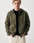 Tommy Jeans hanorac cu fermoar pentru bărbați din polar