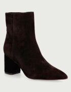 Twinset botine cu toc pentru femei din piele întoarsă