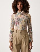 Twinset pulover cu guler înalt pentru femei cu adaos de lână și mohair