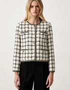 Twinset sacou cu un singur rând de nasturi pentru femei