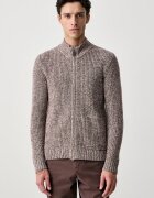 United Colors of Benetton pulover cu fermoar pentru bărbați cu lână