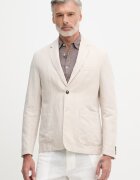 United Colors of Benetton sacou cu un singur rând de nasturi bărbătesc cu amestec de in