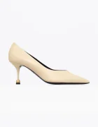 Vanda Novak pantofi cu toc stiletto din piele Pola Ivory