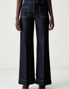 Victoria Beckham blugi wide leg pentru femei Alina
