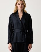 Victoria Beckham bluză tip cămașă pentru femei cu acetat Alba