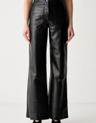 Victoria Beckham pantaloni pentru femei din piele Alina