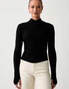 Victoria Beckham pulover pentru femei din lână merino