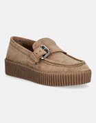 Weekend MaxMara loafers slip-on pentru femei din piele întoarsă