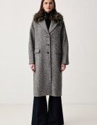 Weekend MaxMara palton pentru femei cu lână WKITASCA
