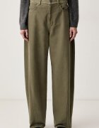 Weekend MaxMara pantaloni pentru femei din bumbac WKDORDINE