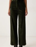 Weekend MaxMara pantaloni pentru femei din catifea reiată WKDTANIA