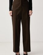 Weekend MaxMara pantaloni straight pentru femei cu bumbac WKSMARANTA