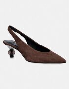 Weekend MaxMara tocuri din piele întoarsă