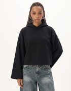 Cropp Bluză neagră cu glugă - negru