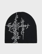 Cropp Căciulă beanie cu imprimeu - negru