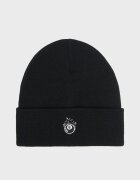Cropp Căciulă beanie neagră cu aplicație cusută - negru