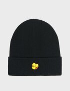 Cropp Căciulă beanie neagră cu aplicație cusută - negru