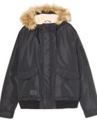 Cropp Geacă bomber cu glugă - negru