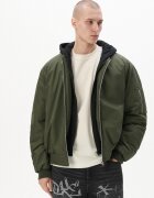 Cropp Geacă bomber cu glugă - verde-oliv