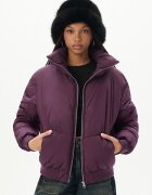 Cropp Geacă matlasată cu guler înalt - violet-închis