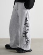 Cropp Pantaloni cu imprimeu - gri deschis