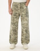 Cropp Pantaloni cu imprimeu - gri deschis