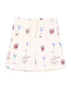 Cropp Pantaloni scurți cu imprimeu integral - crem