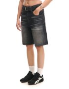 Cropp Pantaloni scurți de blugi cu efect prespălat - negru