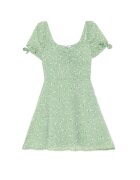 Cropp Rochie mini cu imprimeu floral - acvamarin