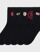 Cropp Set 5 perechi de ciorapi Deadpool - negru