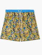 Cropp Șort de baie cu imprimeu integral The Simpsons - albastru