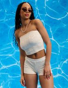 Cropp Sutien de baie bandeau - nude