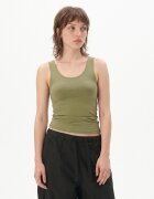 Cropp Top cu bretele subțiri - verde-oliv