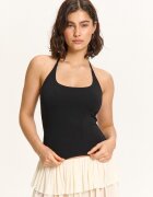 Cropp Top legat - negru