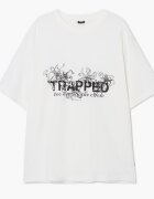 Cropp Tricou albă cu imprimeu - alb