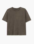 Cropp Tricou cu efect prespălat - maro