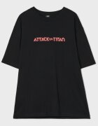 Cropp Tricou cu imprimeu Attack on Titan - gri-închis