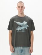 Cropp Tricou cu imprimeu - gri-închis