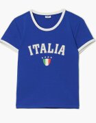 Cropp Tricou cu imprimeu - indigo