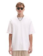 Cropp Tricou monocromatic - alb
